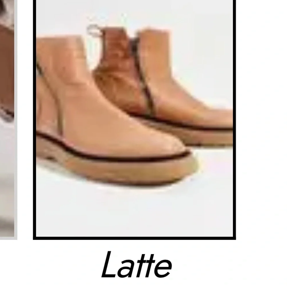 New Free People Mara Zip Moto Boots in Latte Brown Leather Size 37 or 7